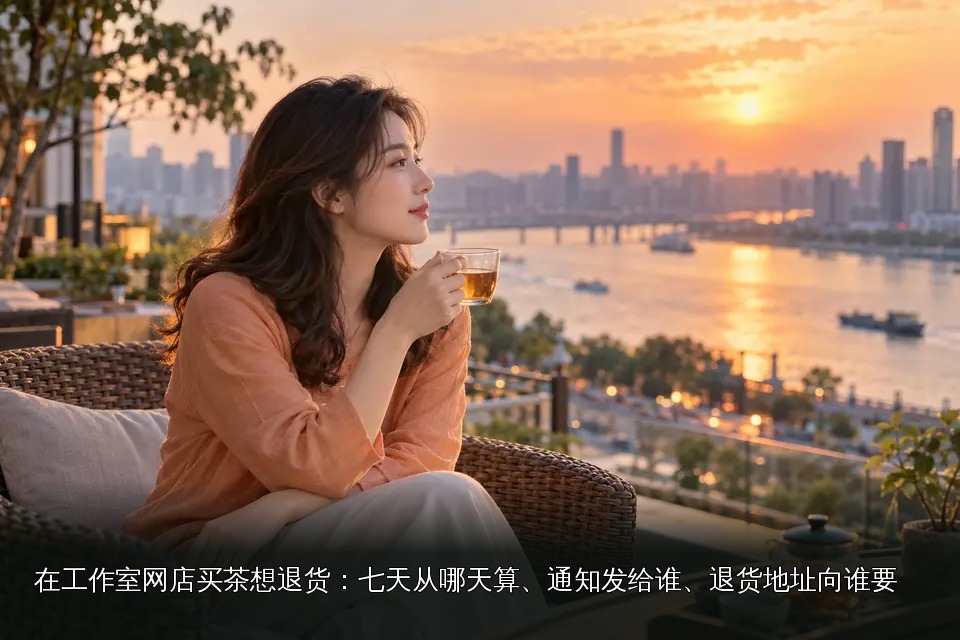 年轻女性品茶主题图｜长沙·江景露台休闲品茶
